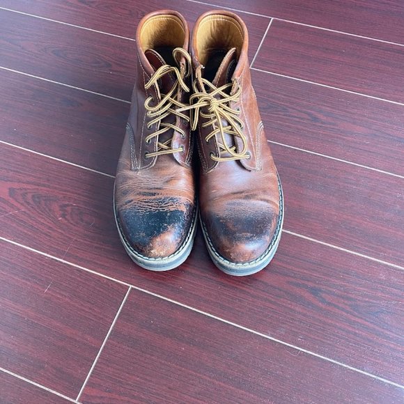 Roots leather boots, 7.5US Men Brown - Picture 1 of 1